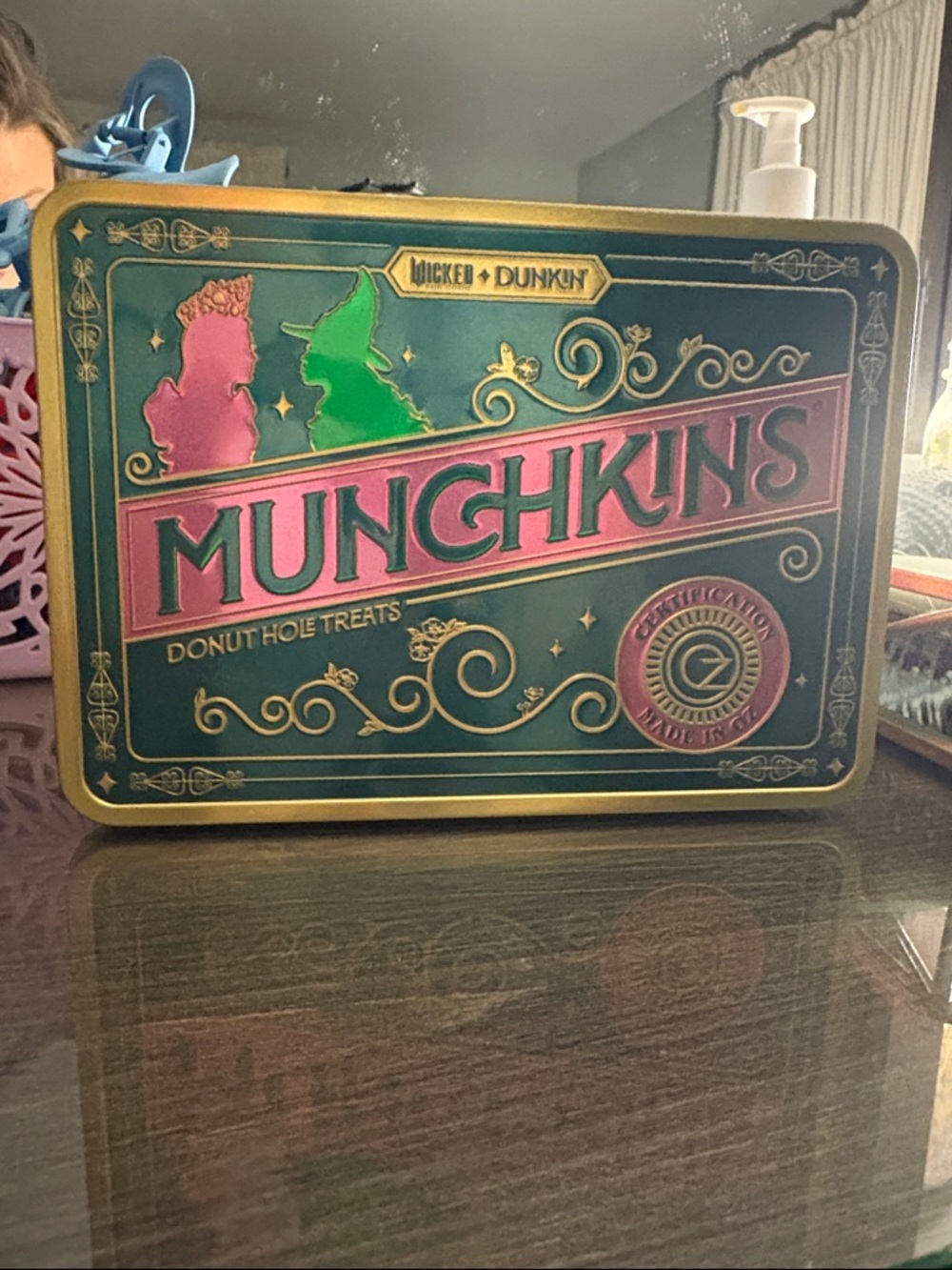 Dunkin Donuts Munchkins Tin - Donut Hole Treats Collector's Tin